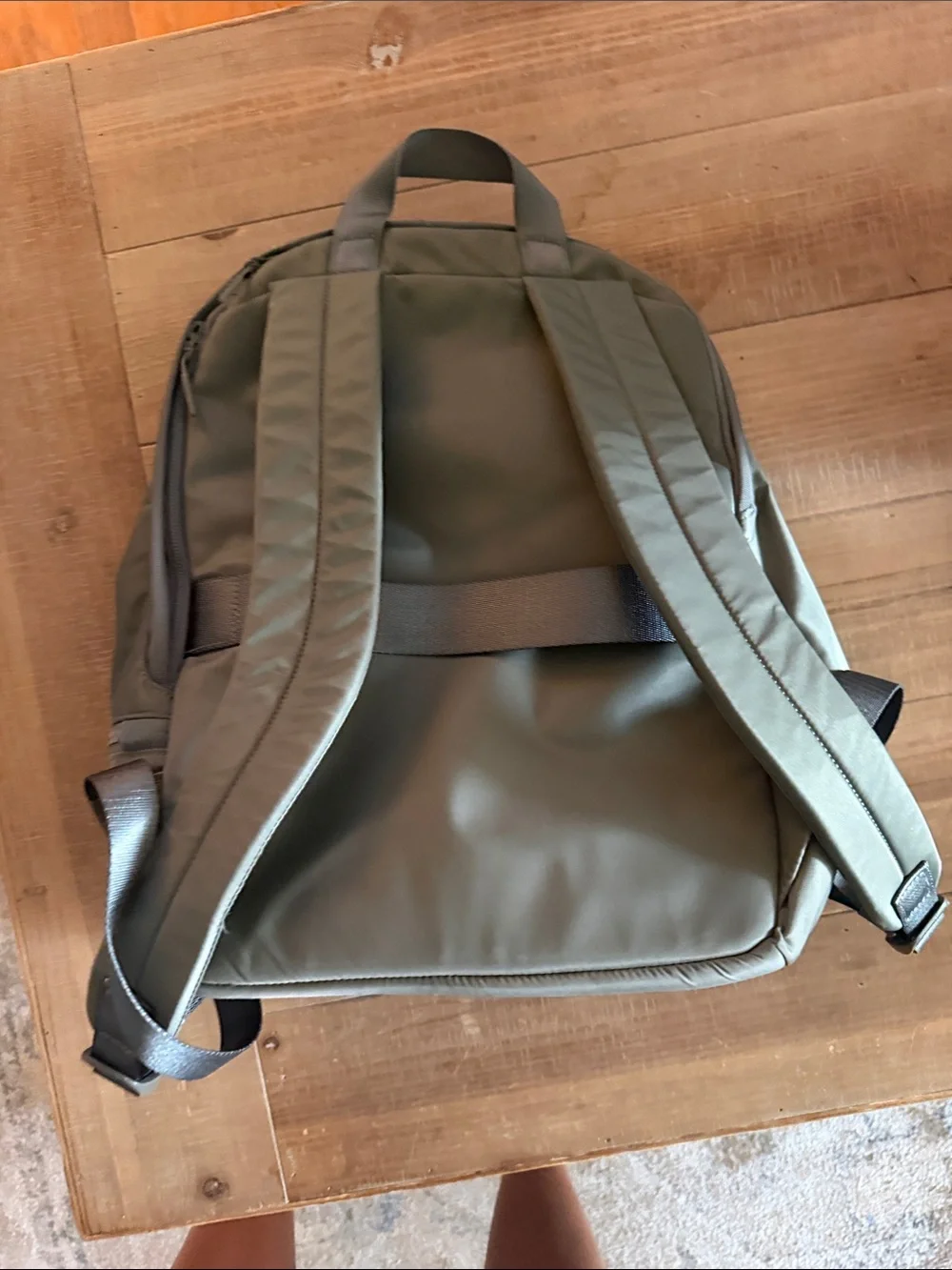 lululemon athletica Olive Green laptop backpack